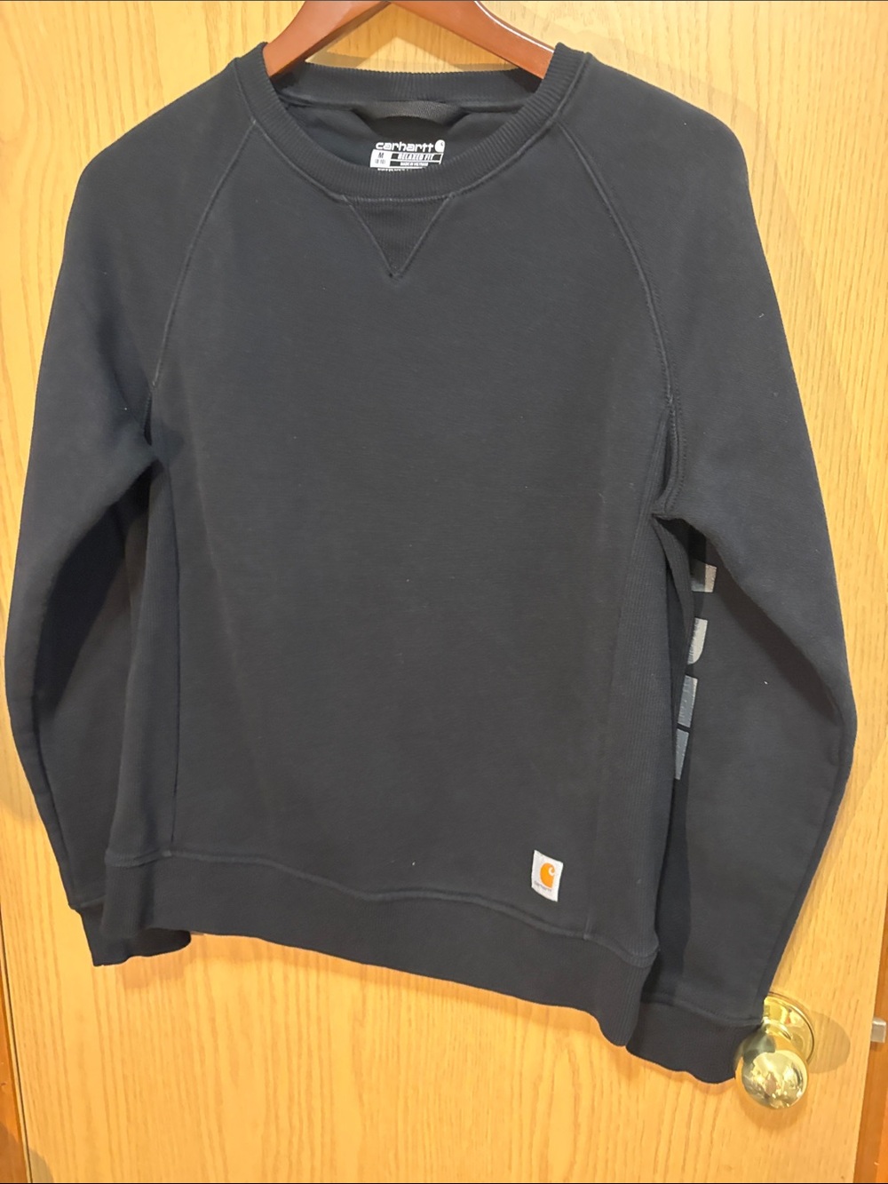 Carhartt Ladies Black Crewneck Sweatshirt